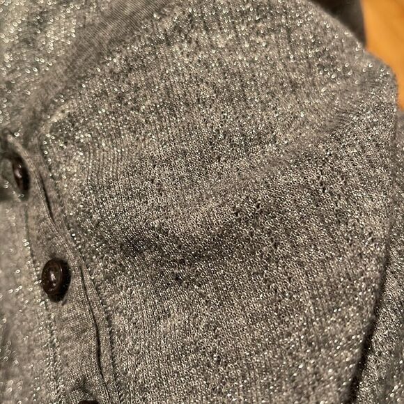 Victoria’s Secret gray sparkle Henley style sleep top. XS. - Picture 5 of 6